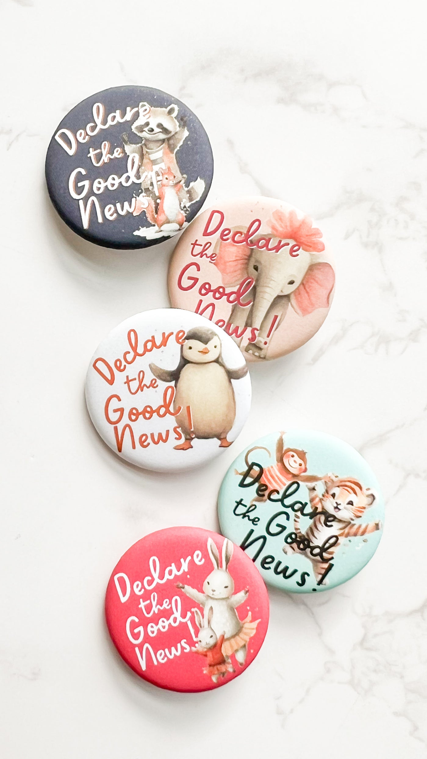 Declare The Good News Pins - Happy Animals - GINGERS