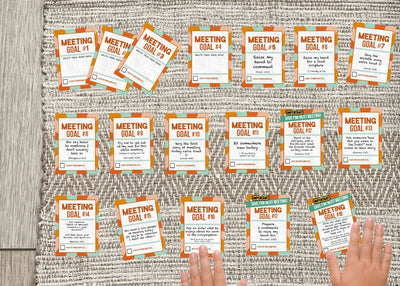 Kids Meeting Goal Cards Printable - Digital Item