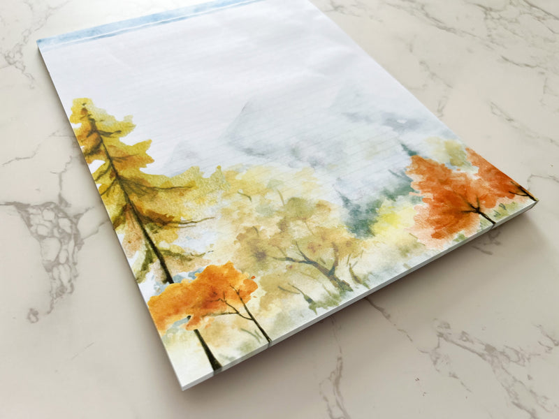 Autumn Forest Letter Writing Set - Notepad and Envelopes - GINGERS