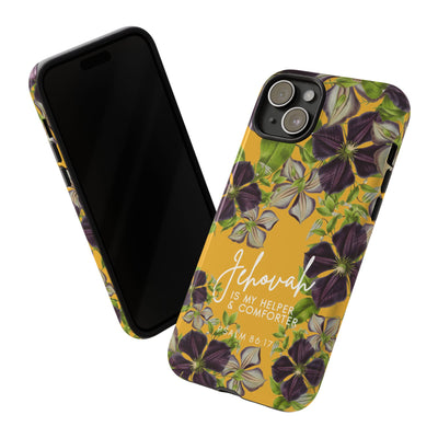 Jehovah is My Helper and Comforter Phone Case - Pixel, Galaxy, IPhone