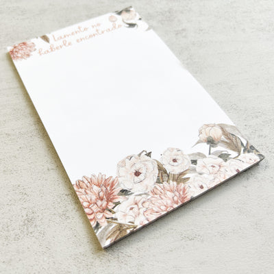 SPANISH Sorry I Missed You - Dusty Floral Sticky Notes