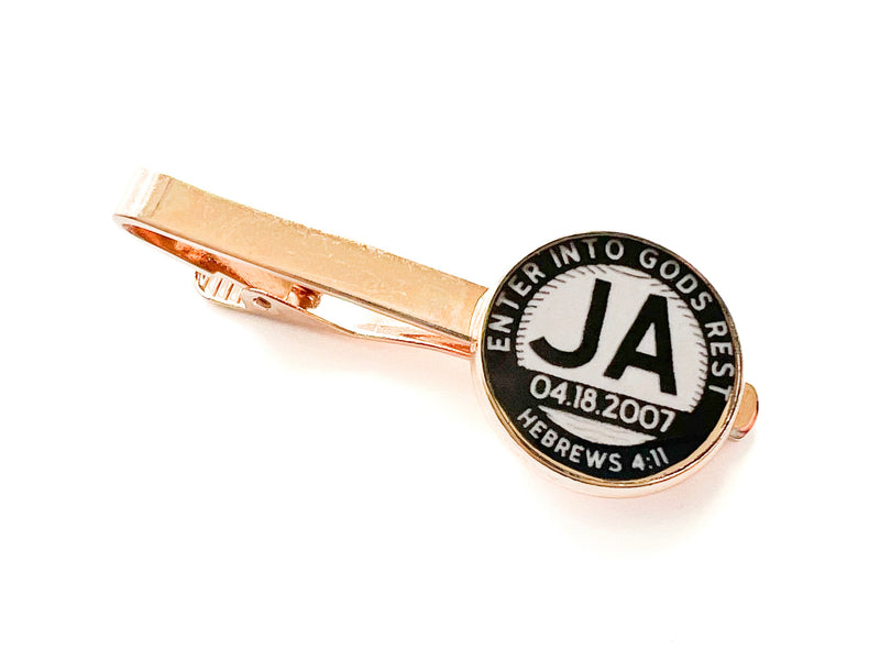 Personalized Enter Into Gods Rest Tie Clip - GINGERS