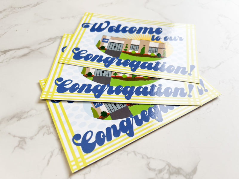 Welcome To Our Congregation 4 x 6 Postcards