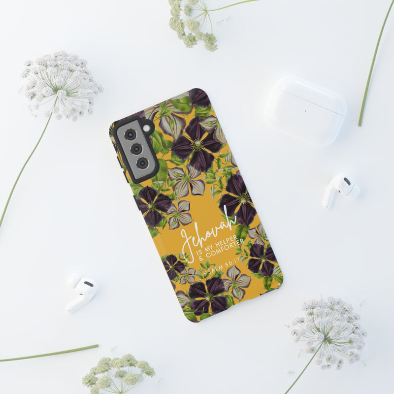 Jehovah is My Helper and Comforter Phone Case - Pixel, Galaxy, IPhone