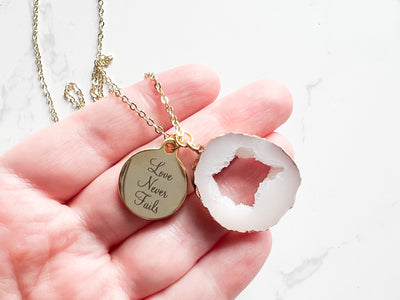 Love Never Fails Gold Necklace - GINGERS