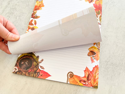Autumn Woodland Letter Writing Notepad - GINGERS