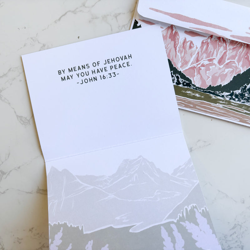 Sympathy Mountain Greeting Card
