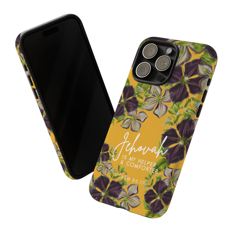 Jehovah is My Helper and Comforter Phone Case - Pixel, Galaxy, IPhone