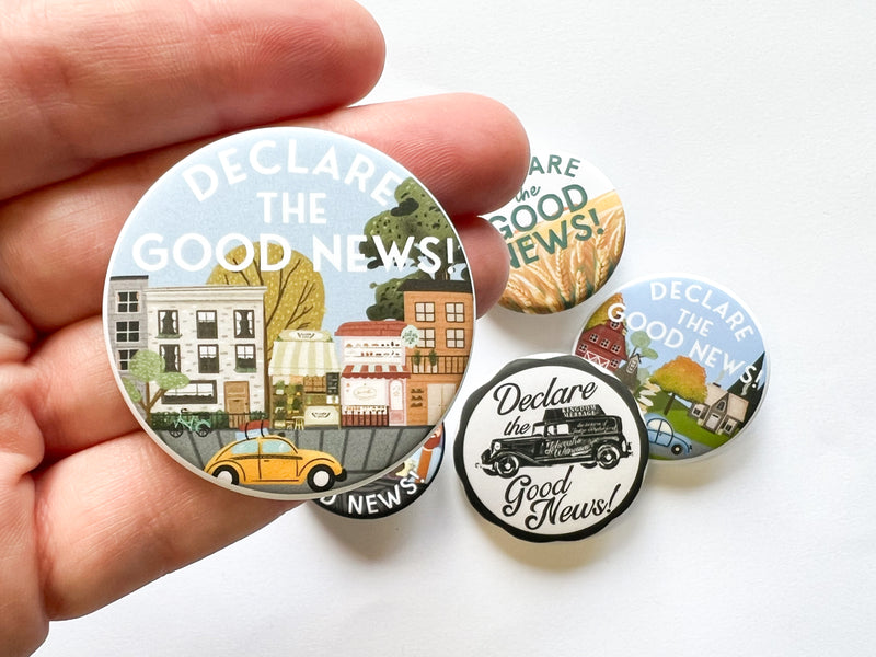 Declare The Good News Pins - Preaching - GINGERS