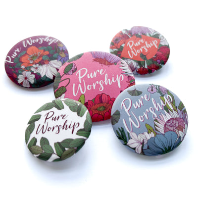 Pure Worship Pins - Floral