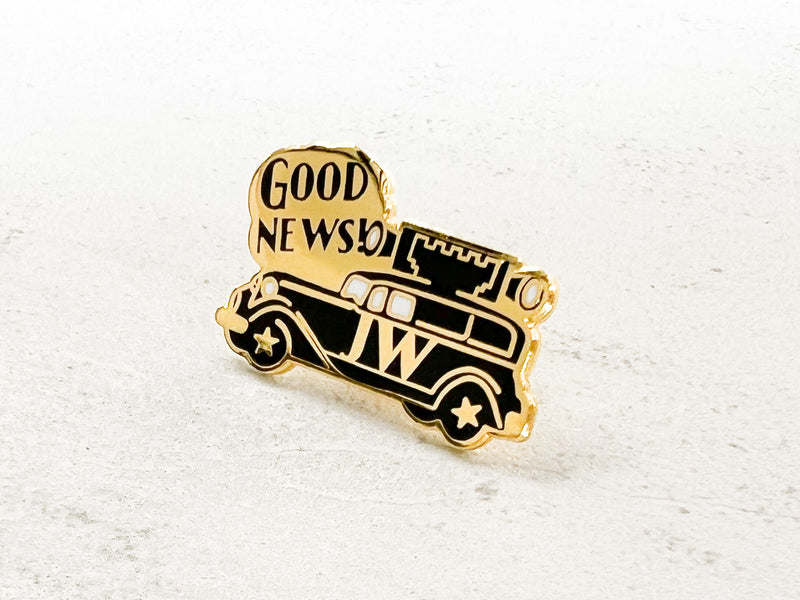 Good News Sound Car Enamel Pins