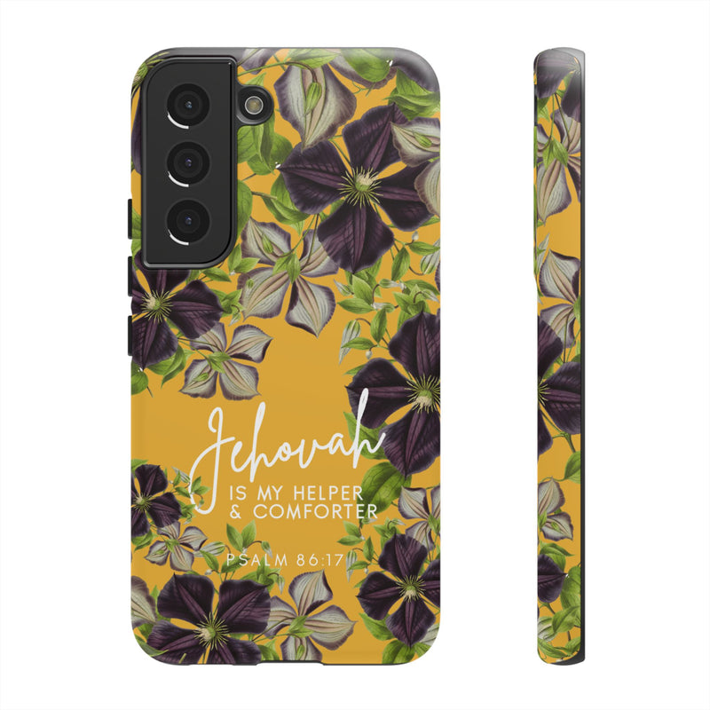 Jehovah is My Helper and Comforter Phone Case - Pixel, Galaxy, IPhone