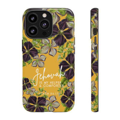 Jehovah is My Helper and Comforter Phone Case - Pixel, Galaxy, IPhone