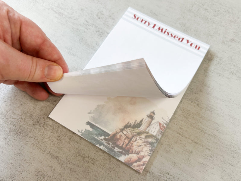 Sorry I Missed You - Lighthouse Sticky Notes