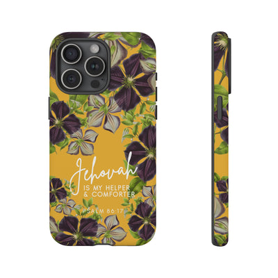 Jehovah is My Helper and Comforter Phone Case - Pixel, Galaxy, IPhone