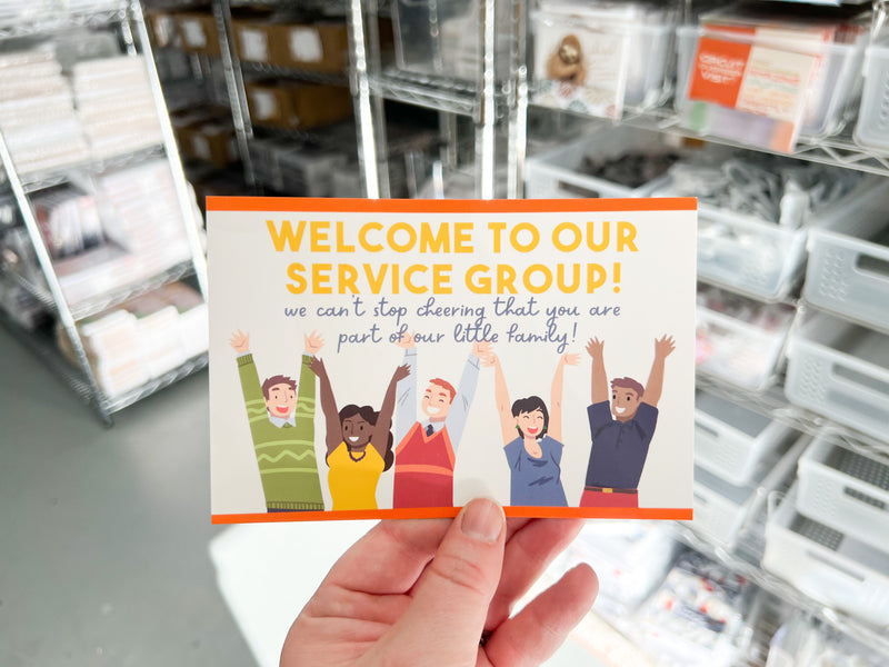 Welcome To Our Service Group 4 x 6 Postcards - GINGERS