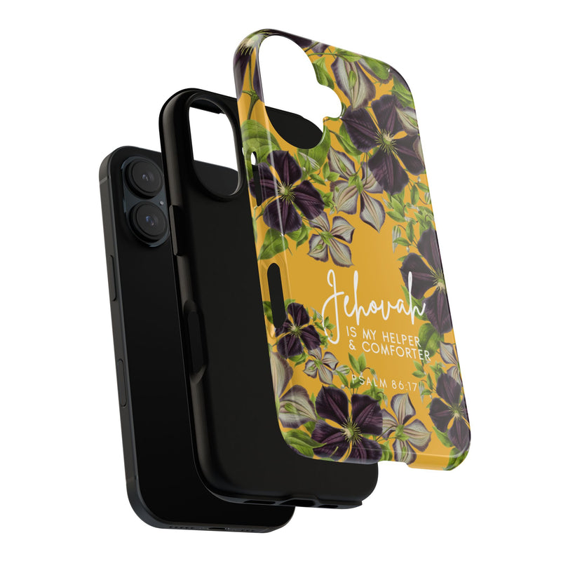 Jehovah is My Helper and Comforter Phone Case - Pixel, Galaxy, IPhone