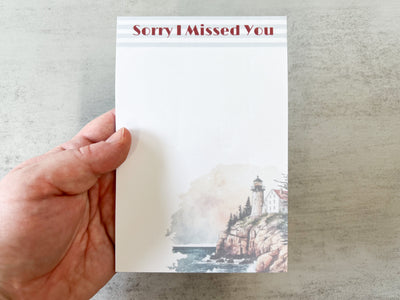 Sorry I Missed You - Lighthouse Sticky Notes