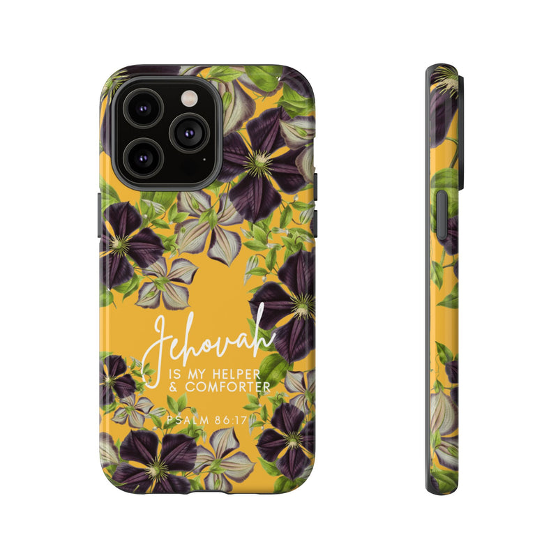 Jehovah is My Helper and Comforter Phone Case - Pixel, Galaxy, IPhone