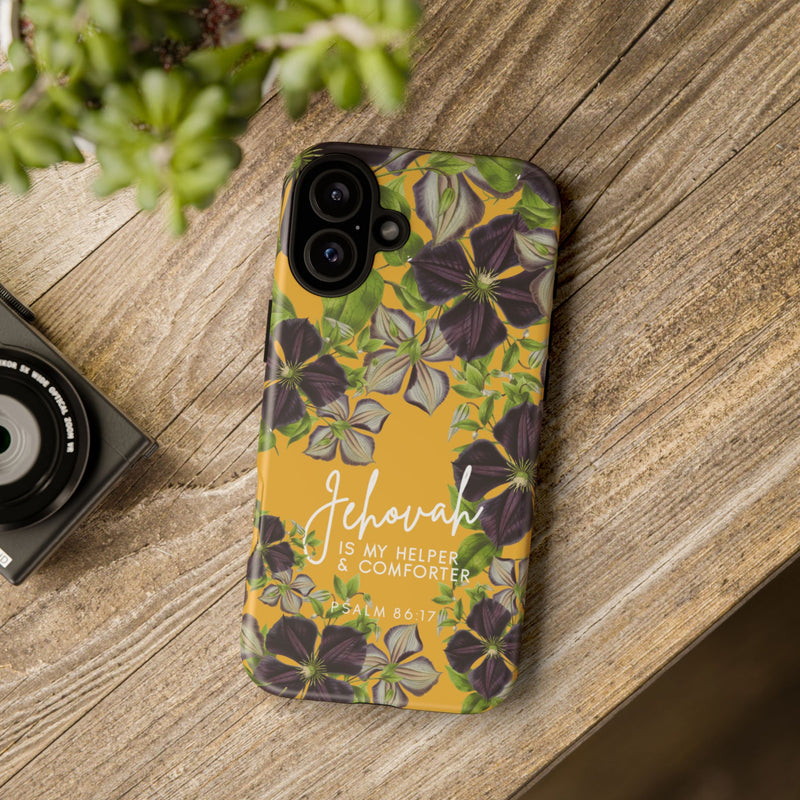 Jehovah is My Helper and Comforter Phone Case - Pixel, Galaxy, IPhone