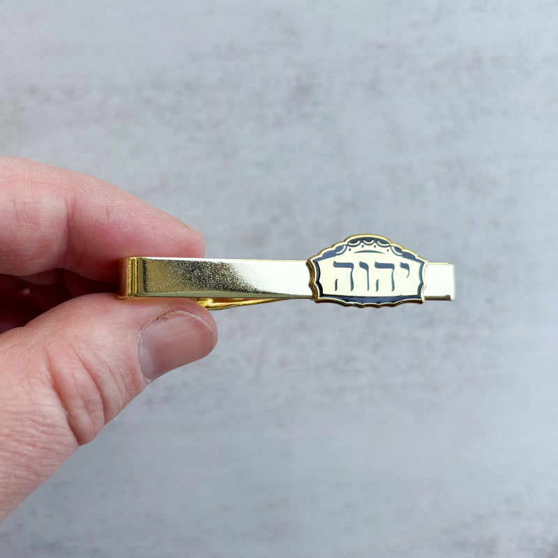 Gold Tetragrammaton Tie Clip