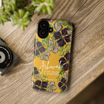 Jehovah is My Helper and Comforter Phone Case - Pixel, Galaxy, IPhone