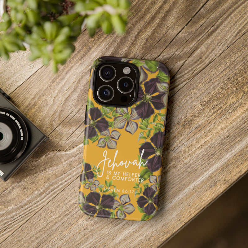 Jehovah is My Helper and Comforter Phone Case - Pixel, Galaxy, IPhone