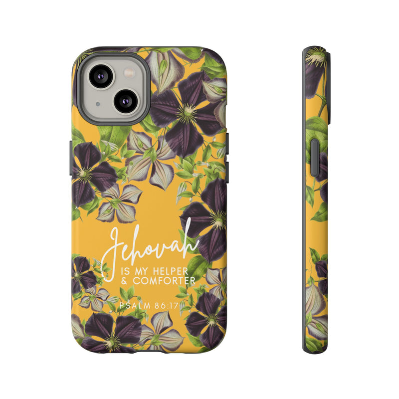 Jehovah is My Helper and Comforter Phone Case - Pixel, Galaxy, IPhone