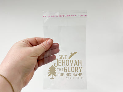 Give Jehovah The Glory - Cellophane Bags - Pack of 10