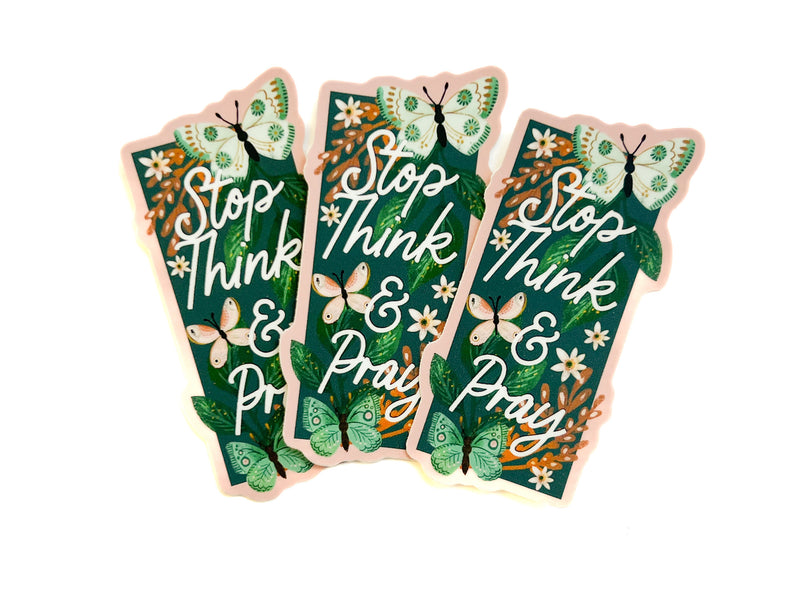 Stop Think Pray Stickers - GINGERS