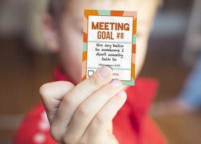 Kids Meeting Goal Cards Printable - Digital Item