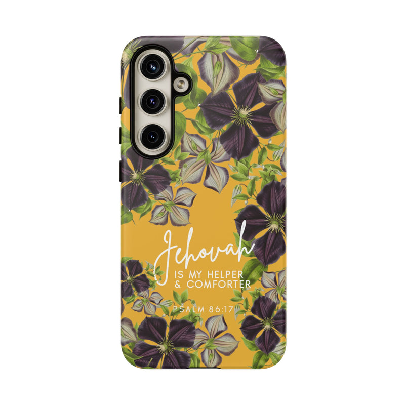 Jehovah is My Helper and Comforter Phone Case - Pixel, Galaxy, IPhone