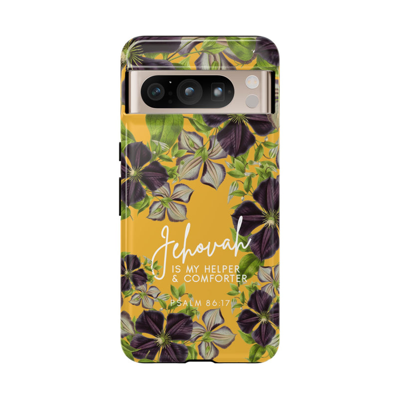 Jehovah is My Helper and Comforter Phone Case - Pixel, Galaxy, IPhone