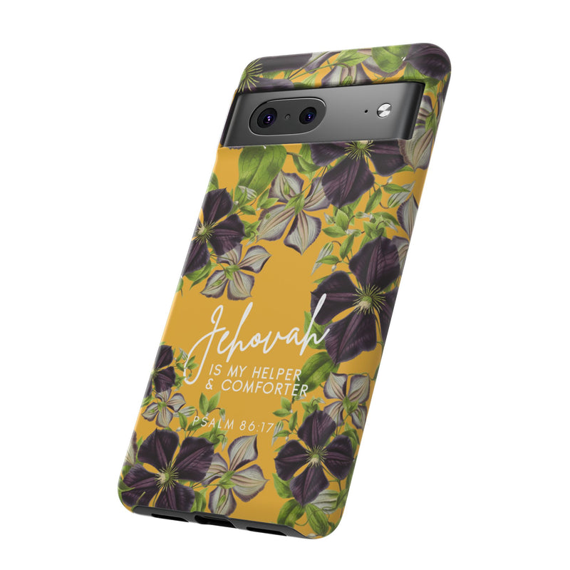 Jehovah is My Helper and Comforter Phone Case - Pixel, Galaxy, IPhone