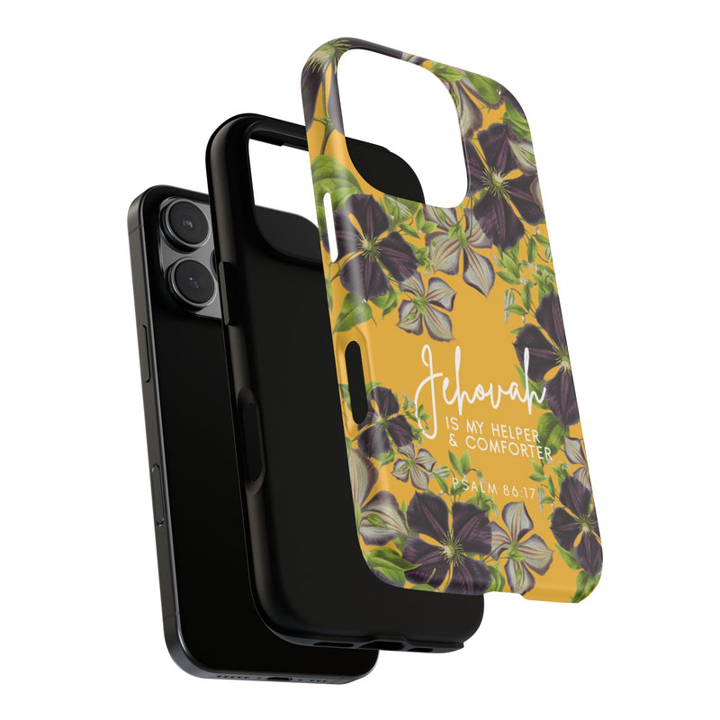 Jehovah is My Helper and Comforter Phone Case - Pixel, Galaxy, IPhone