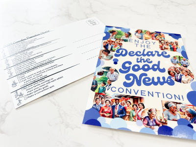 Declare The Good News Checklist 5 x 7 Postcards - GINGERS
