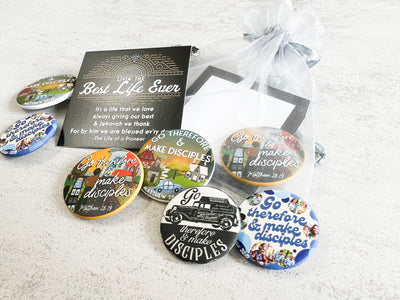 Best Life Ever Gift Bags - Go Make Disciples Pins