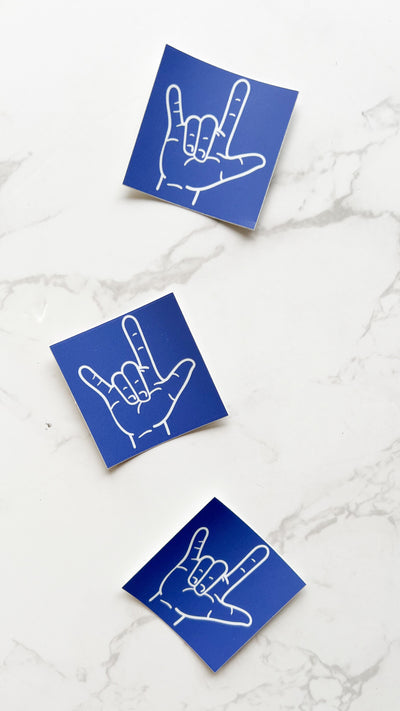 ASL I Love You Stickers - GINGERS