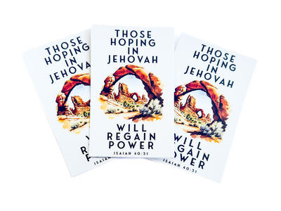 Those Hoping In Jehovah Will Regain Power Stickers