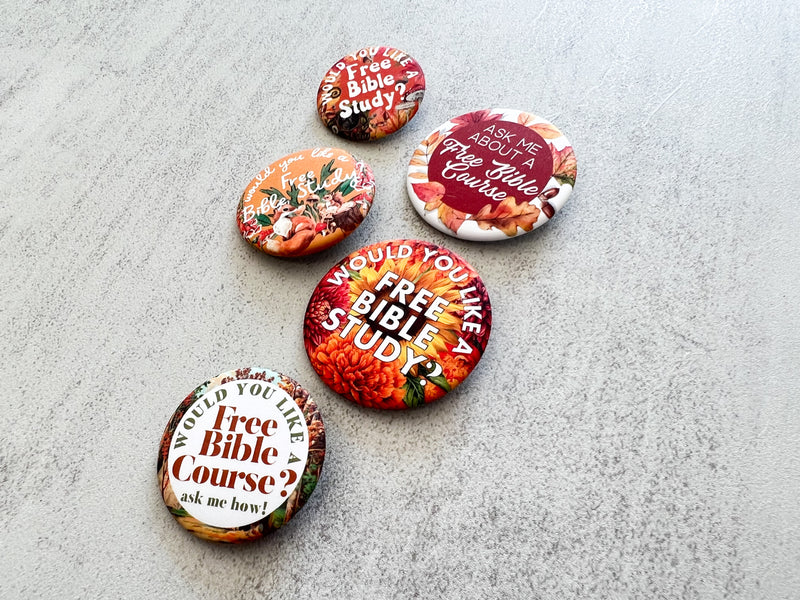 MIXED Autumn Free Bible Study Pins - GINGERS