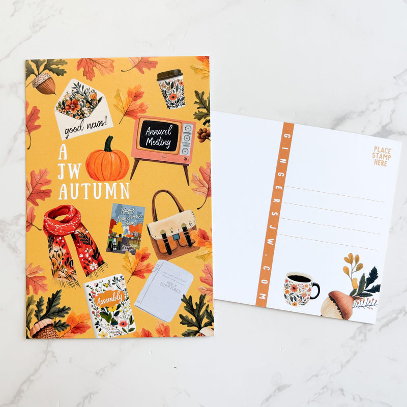JW Autumn 4 x 6 Postcards