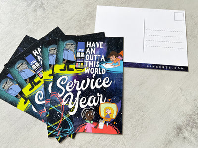 Outta This World Service Year 5 x 7 Postcards - GINGERS