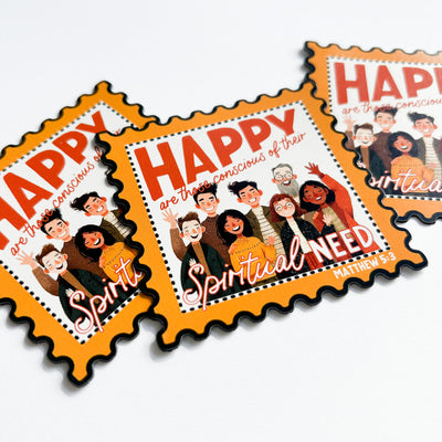 2026 Year Text Magnets - Happy Are Those