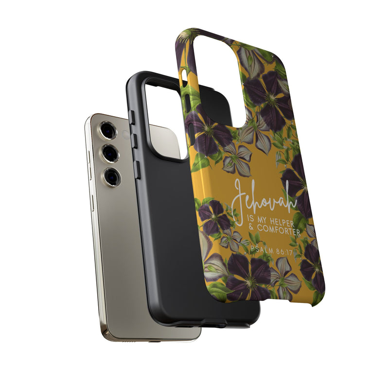 Jehovah is My Helper and Comforter Phone Case - Pixel, Galaxy, IPhone