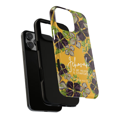 Jehovah is My Helper and Comforter Phone Case - Pixel, Galaxy, IPhone