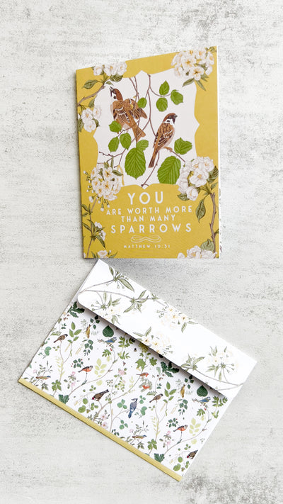 You Are Worth More Than Many Sparrows Greeting Card