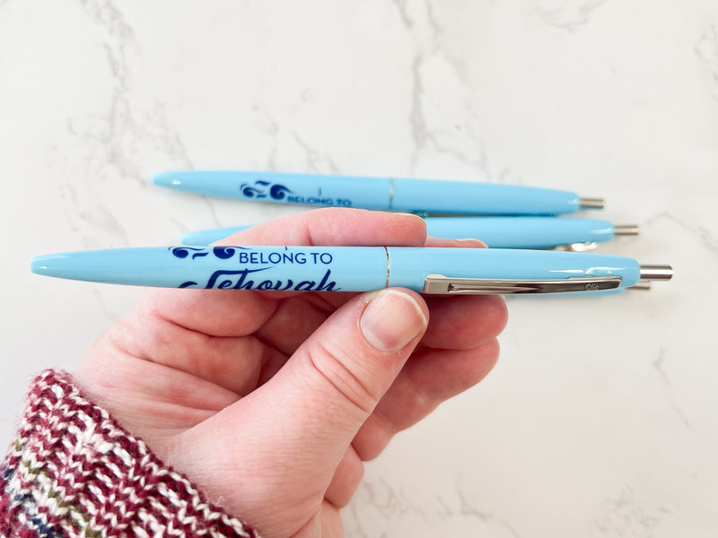 I Belong To Jehovah Blue Pens