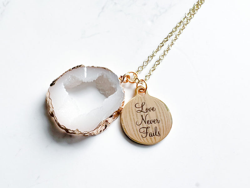 Love Never Fails Gold Necklace - GINGERS