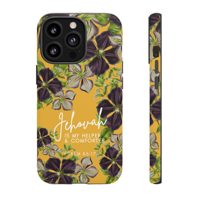 Jehovah is My Helper and Comforter Phone Case - Pixel, Galaxy, IPhone