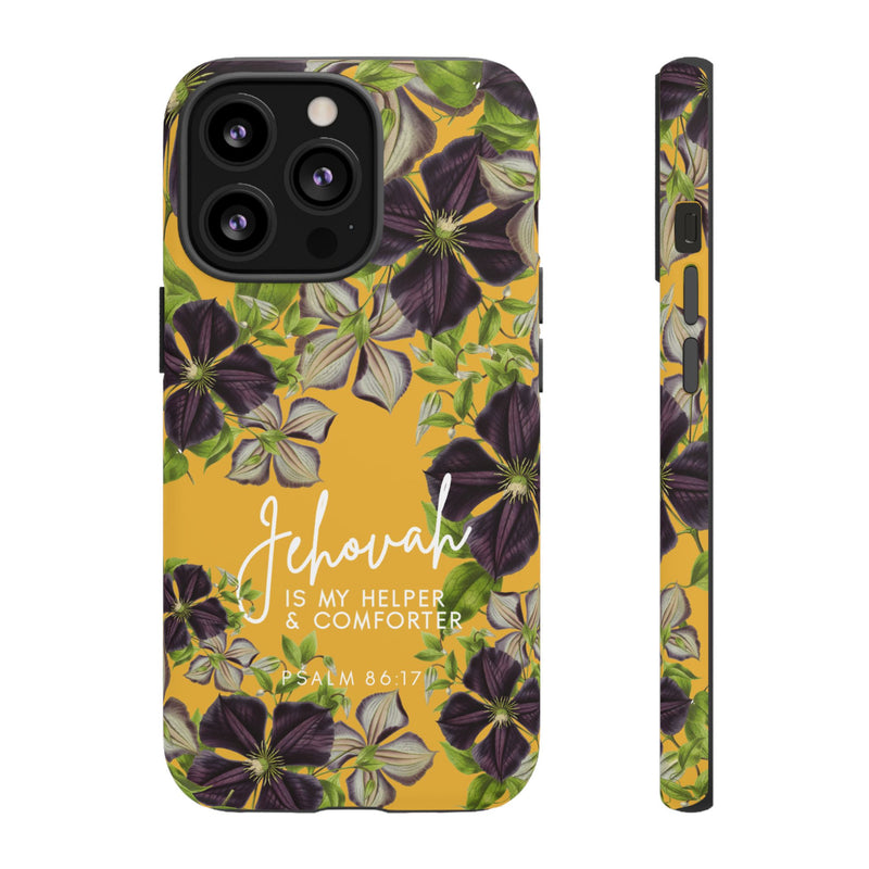 Jehovah is My Helper and Comforter Phone Case - Pixel, Galaxy, IPhone